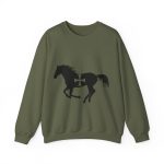 Sudadera cuello redondo - Verde militar - Cavall de Sant Joan