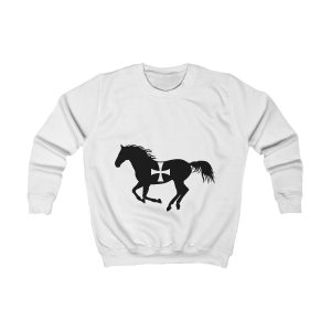 Sudadera infantil - Blanco artico - Cavall de Sant Joan
