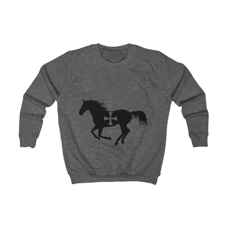 Sudadera infantil - Gris marengo - Cavall de Sant Joan