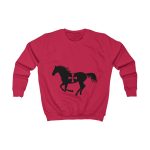 Sudadera infantil - Rojo fuego - Cavall de Sant Joan