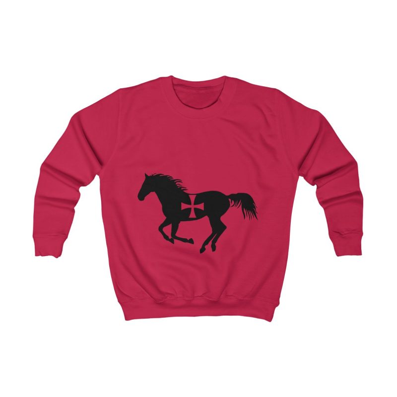 Sudadera infantil - Rojo fuego - Cavall de Sant Joan