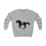 Sudadera infantil - Gris jaspeado claro - Cavall de Sant Joan