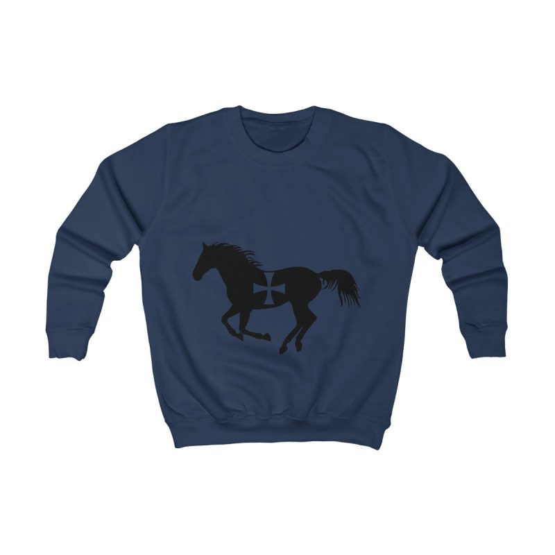 Sudadera infantil - Azul marino Oxford - Cavall de Sant Joan