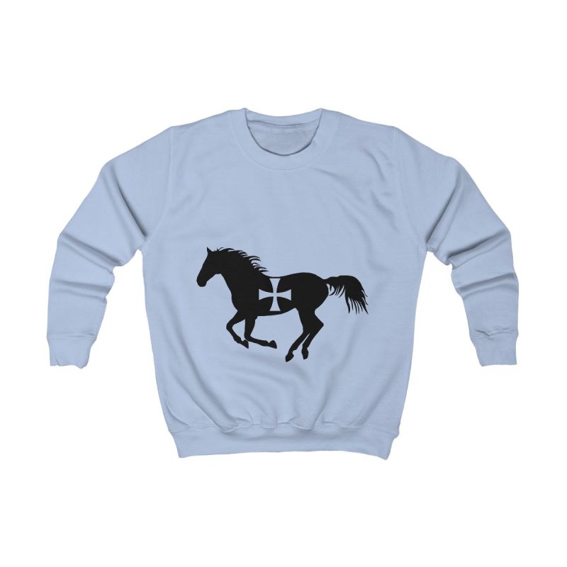 Sudadera infantil - Azul cielo - Cavall de Sant Joan