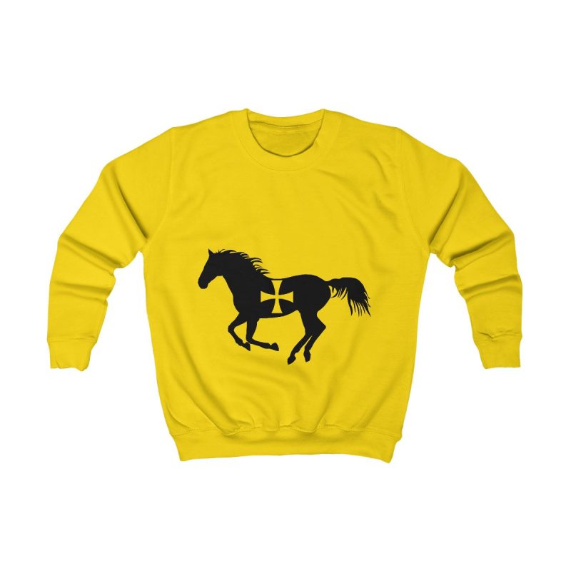 Sudadera infantil - Amarillo sol - Cavall de Sant Joan