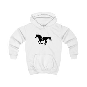 Sudadera con capucha infantil - Blanco artico - Cavall de Sant Joan