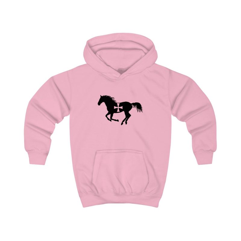 Sudadera con capucha infantil - Rosa bebe - Cavall de Sant Joan