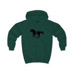 Sudadera con capucha infantil - Verde botella - Cavall de Sant Joan Sudadera con capucha infantil - Verde botella - Cavall de Sant Joan