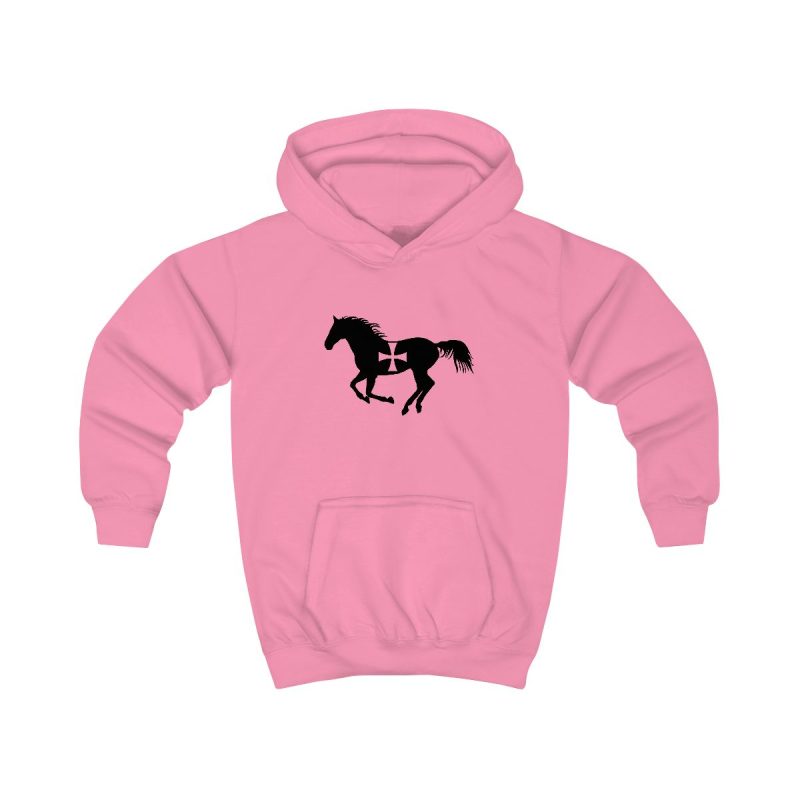 Sudadera con capucha infantil - Rosa algodon de azucar - Cavall de Sant Joan