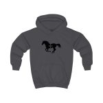 Sudadera con capucha infantil - Gris marengo - Cavall de Sant Joan Sudadera con capucha infantil - Gris marengo - Cavall de Sant Joan