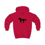 Sudadera con capucha infantil - Rojo fuego - Cavall de Sant Joan Sudadera con capucha infantil - Rojo fuego - Cavall de Sant Joan