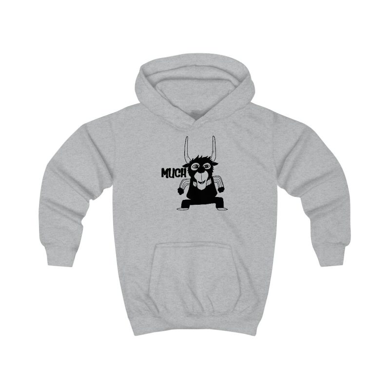 Sudadera con capucha infantil - Gris jaspeado claro - Camiseta Much