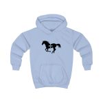 Sudadera con capucha infantil - Azul cielo - Cavall de Sant Joan Sudadera con capucha infantil - Azul cielo - Cavall de Sant Joan