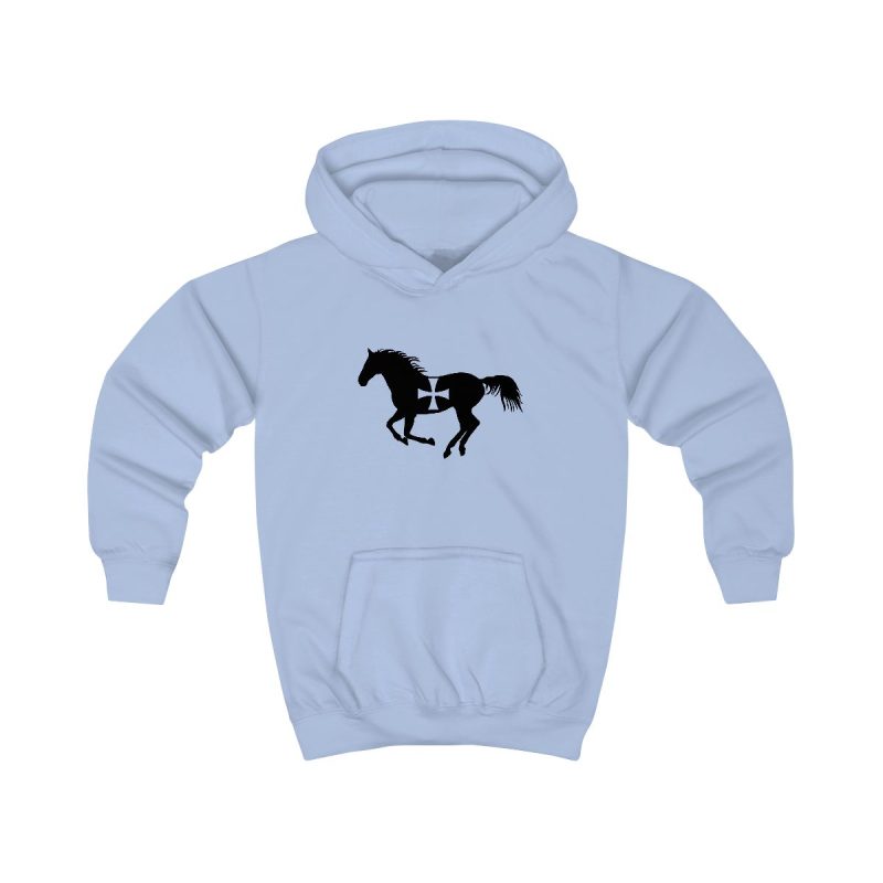 Sudadera con capucha infantil - Azul cielo - Cavall de Sant Joan