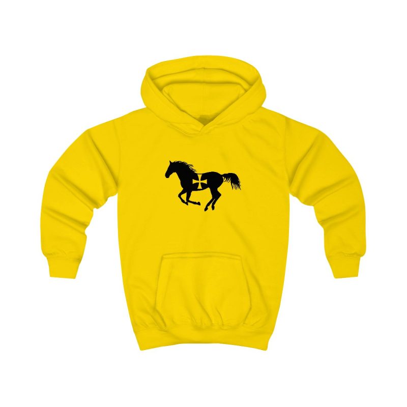 Sudadera con capucha infantil - Amarillo sol - Cavall de Sant Joan