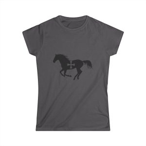 Camiseta mujer Softstyle - Gris marengo - Cavall de Sant Joan