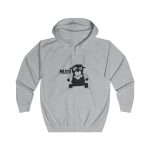 Sudadera con capucha y cremallera - Gris jaspeado claro - Camiseta Much