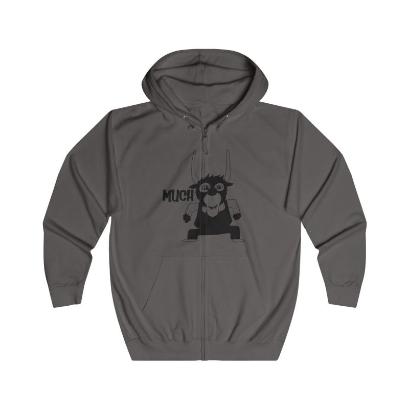 Sudadera con capucha y cremallera - Gris acero - Camiseta Much