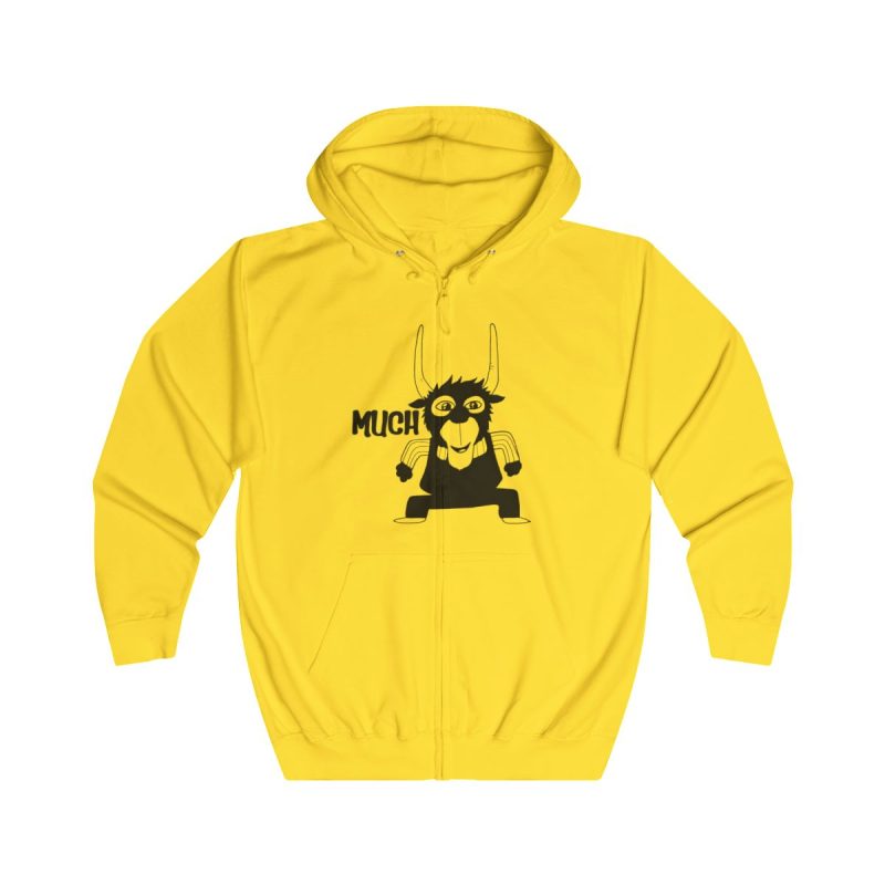 Sudadera con capucha y cremallera - Amarillo sol - Camiseta Much