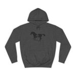 Sudadera universitaria - Gris marengo - Cavall de Sant Joan
