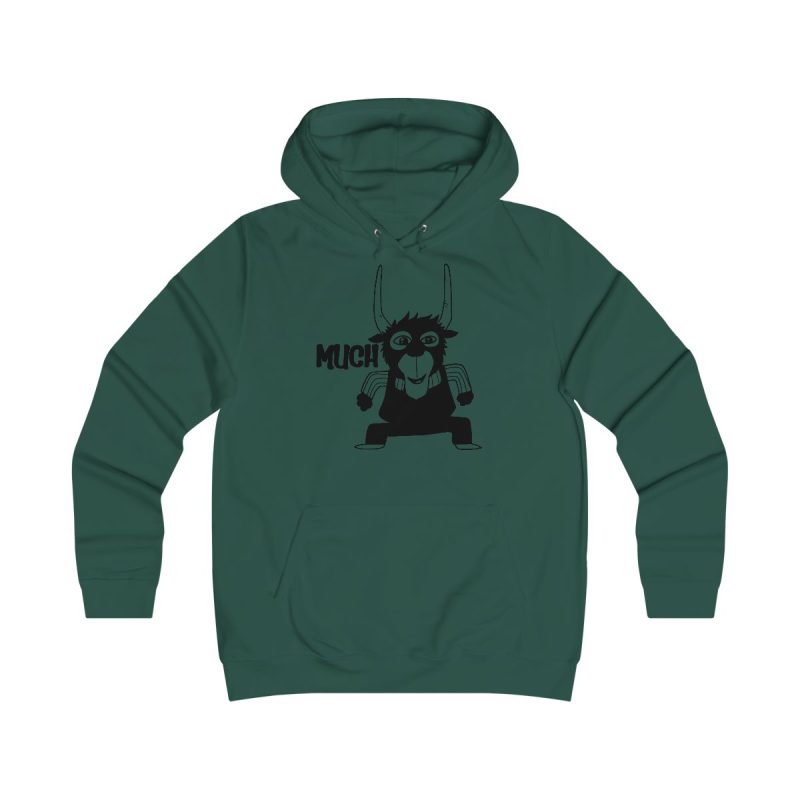 Sudadera universitaria mujer - Verde botella - Camiseta Much