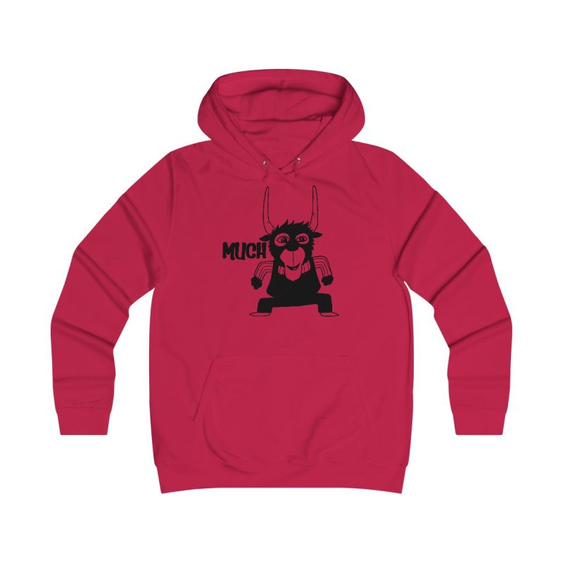 Sudadera universitaria mujer - Rojo fuego - Camiseta Much