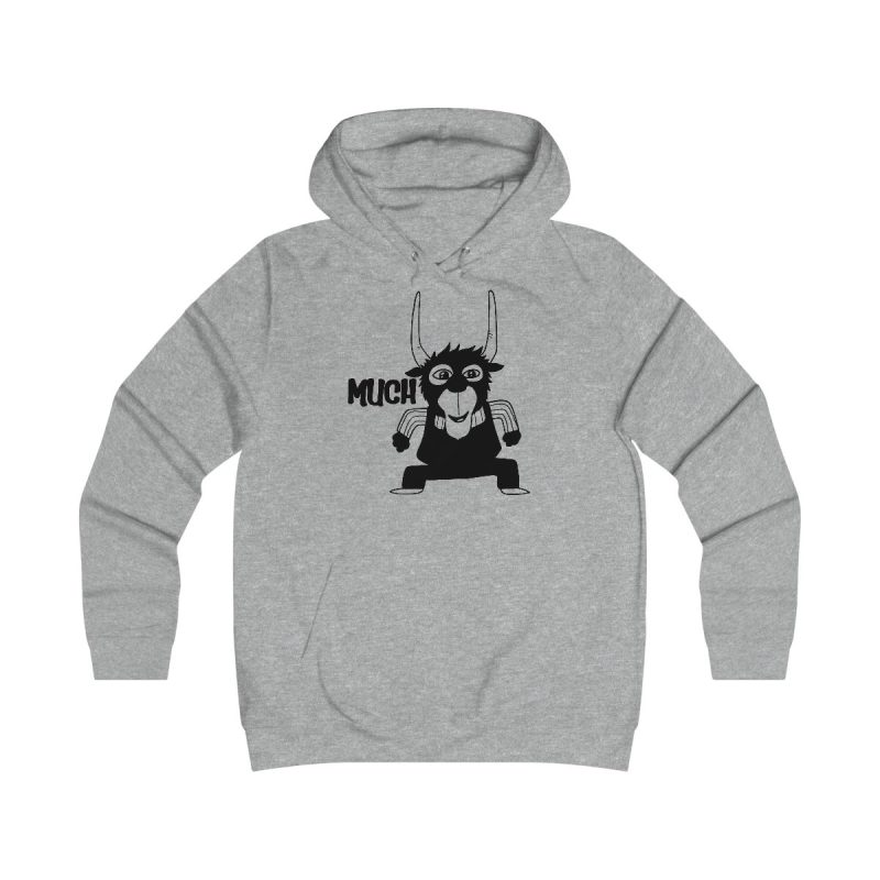 Sudadera universitaria mujer - Gris jaspeado claro - Camiseta Much