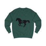 Sudadera clasica - Verde botella - Cavall de Sant Joan
