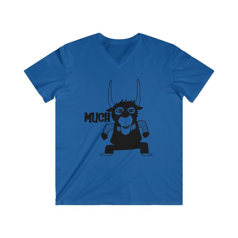 Camiseta hombre entallada cuello de pico - Azul royal - Camiseta Much Camiseta hombre entallada cuello de pico - Azul royal - Camiseta Much