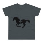 Camiseta hombre punto liso - Gris oscuro - Cavall de Sant Joan Camiseta hombre punto liso - Gris oscuro - Cavall de Sant Joan