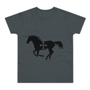 Camiseta hombre punto liso - Gris oscuro - Cavall de Sant Joan