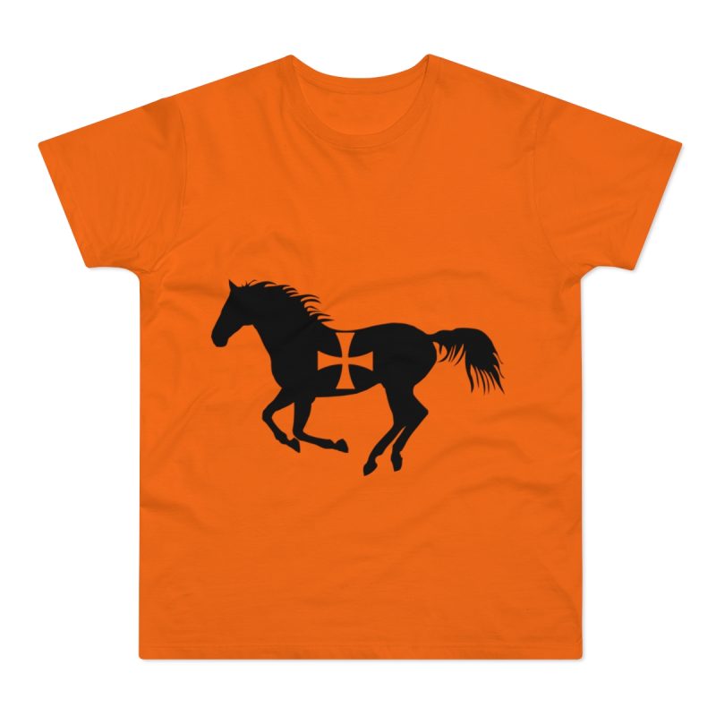 Camiseta hombre punto liso - Naranja - Cavall de Sant Joan