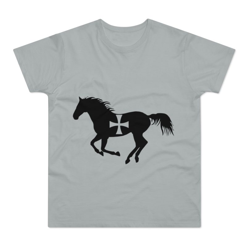 Camiseta hombre punto liso - Gris Pacifico - Cavall de Sant Joan