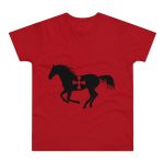Camiseta hombre punto liso - Rojo - Cavall de Sant Joan Camiseta hombre punto liso - Rojo - Cavall de Sant Joan