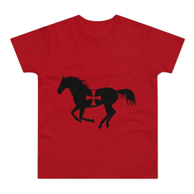 Camiseta hombre punto liso - Rojo - Cavall de Sant Joan