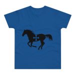 Camiseta hombre punto liso - Azul royal intenso - Cavall de Sant Joan Camiseta hombre punto liso - Azul royal intenso - Cavall de Sant Joan