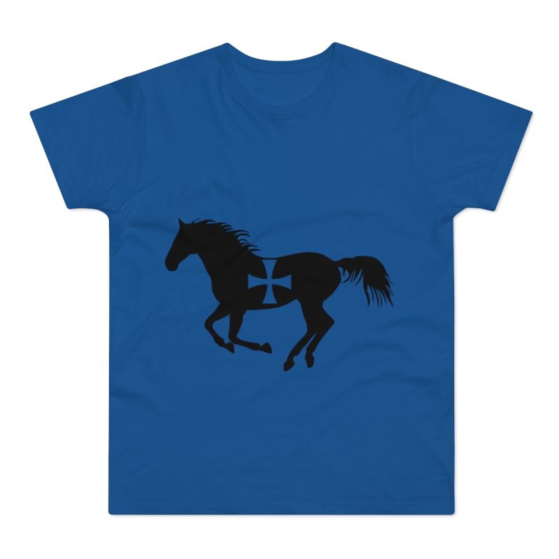 Camiseta hombre punto liso - Azul royal intenso - Cavall de Sant Joan
