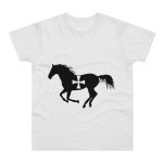 Camiseta hombre punto liso - Blanco - Cavall de Sant Joan Camiseta hombre punto liso - Blanco - Cavall de Sant Joan