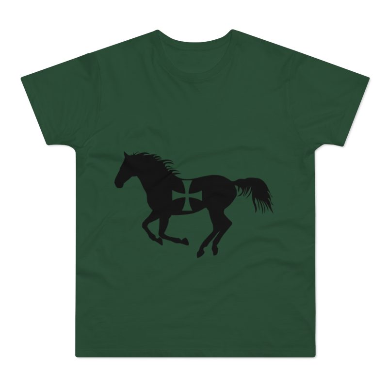 Camiseta hombre punto liso - Verde botella - Cavall de Sant Joan