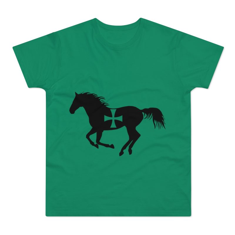 Camiseta hombre punto liso - Verde Kelly - Cavall de Sant Joan