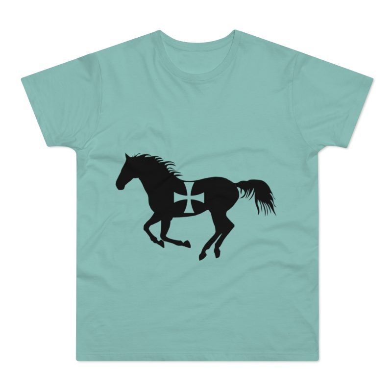 Camiseta hombre punto liso - Verde menta - Cavall de Sant Joan