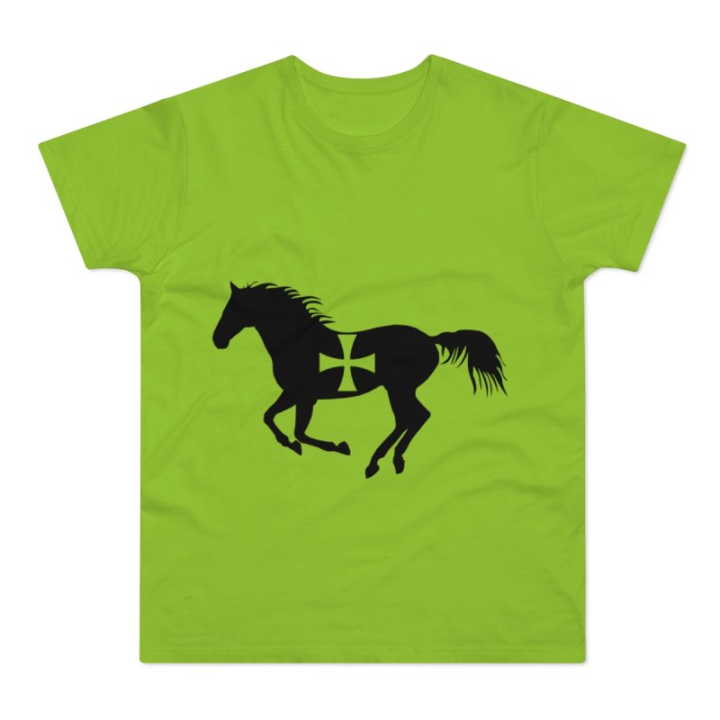 Camiseta hombre punto liso - Verde orquidea - Cavall de Sant Joan