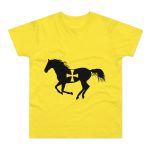 Camiseta hombre punto liso - Amarillo solar - Cavall de Sant Joan Camiseta hombre punto liso - Amarillo solar - Cavall de Sant Joan