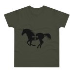 Camiseta hombre punto liso - Caqui urbano - Cavall de Sant Joan Camiseta hombre punto liso - Caqui urbano - Cavall de Sant Joan