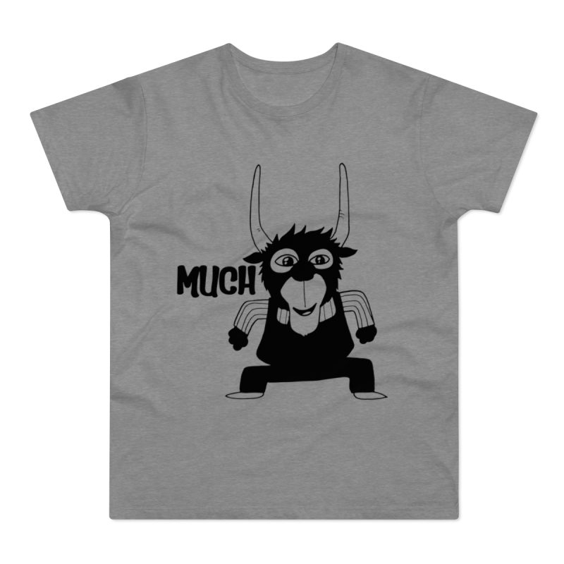 Camiseta hombre punto liso - Gris deportivo jaspeado - Camiseta Much