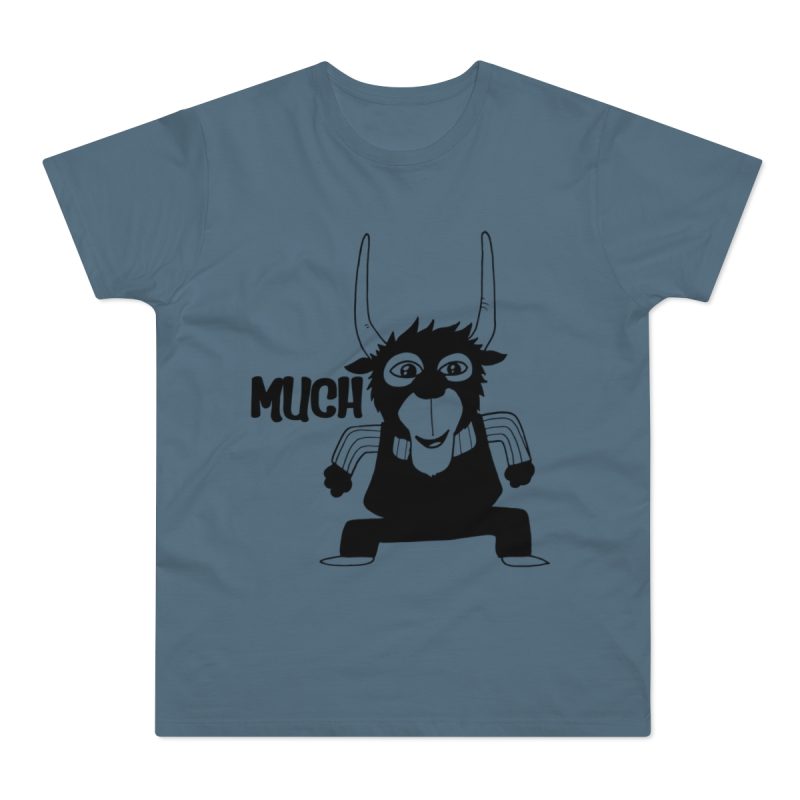 Camiseta hombre punto liso - Azul piedra - Camiseta Much