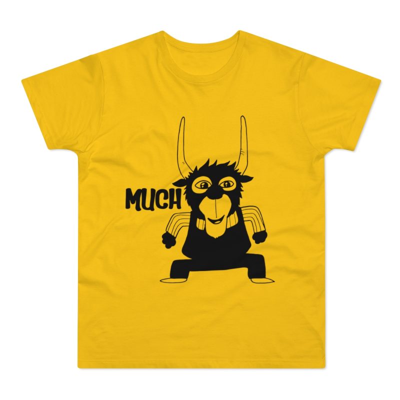Camiseta hombre punto liso - Amarillo dorado - Camiseta Much