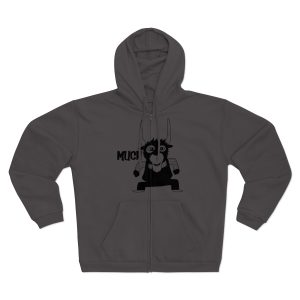 Sudadera capucha con cremallera premium - Antracita - Camiseta Much