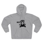 Sudadera capucha con cremallera premium - Gris jaspeado claro - Camiseta Much