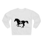 Sudadera cuello redondo premium - Blanco - Cavall de Sant Joan